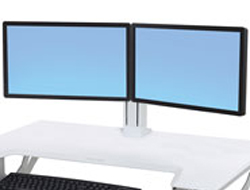 WORKFIT DUAL MONITOR KIT WHITE