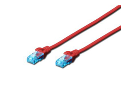 CAT5E U-UTP PAT.CABLE 5M RED