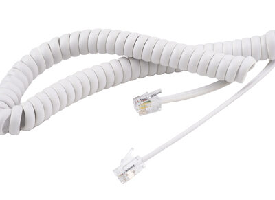 SPARE HANDSET CORD WHITE FOR