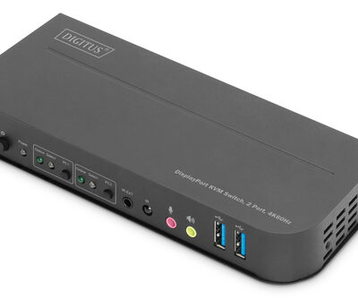 KVM SWITCH 2-PORT 2XDP / 1X OUT