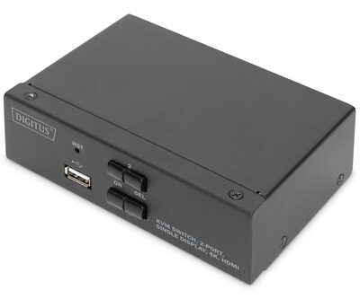 KVM SWITCH 2PORT SINGLE DISPLAY