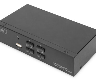 KVM SWITCH 4PORT SINGLE DISPLAY