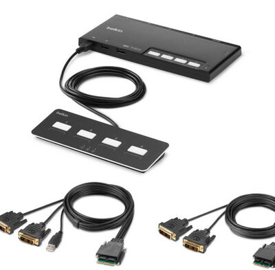4-PORT DUAL HEAD DVI MODULAR