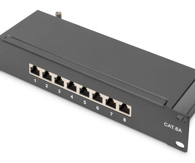 10IN 1HE CAT6A PATCH PANEL 8-P