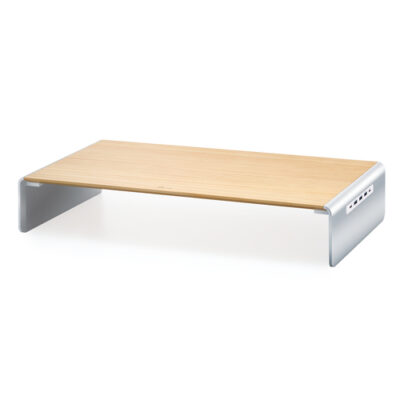 WOOD MONITOR STAND WITH DOCKING