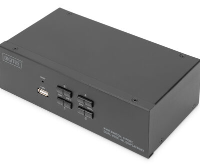 KVM SWITCH 4 PORT DUAL DISPLAY