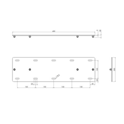 LARGE WALL PLATE FOR 052.7150