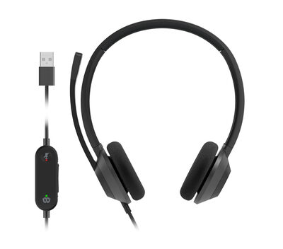 HEADSET 322 WIRED DUAL CARBON