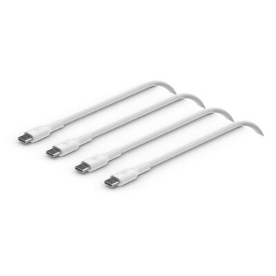 USB-C TO USB-C PVC WHITE 1M