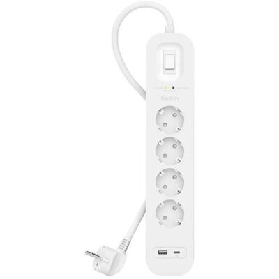 SOCKET STRIP WITH OVERVOLTAGE
