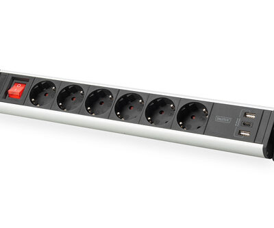 SOCKET STRIP 6X  USB 3X