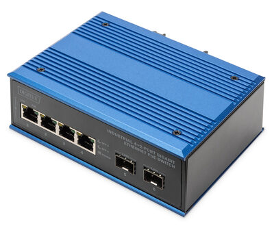 INDUSTRI 4+2-PORT E POE SWITCH