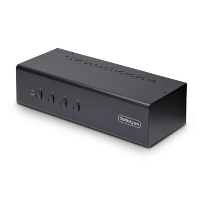 4-PORT DUAL-MONITOR KVM SWITCH