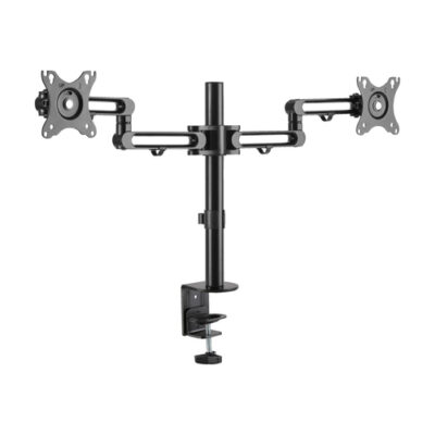 DUAL-MONITOR FLEX-ARM DESKTOP