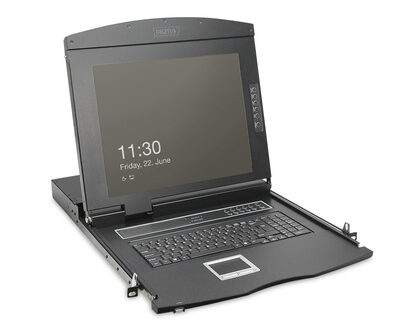 19 HD LCD KVM CONSOLE 8PORT VGA