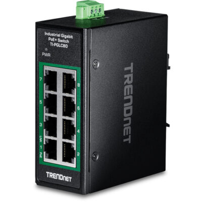 8-PORT INDUSTRIAL GIGABIT POE+