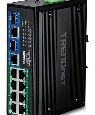 10-PORT INDUSTRIAL GIGABIT 400W