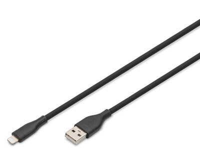 1M LIGHTNING TO USB-A BLACK