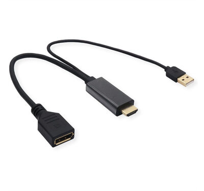 KABELAD.HDMI-DP ST/BU 0 3M