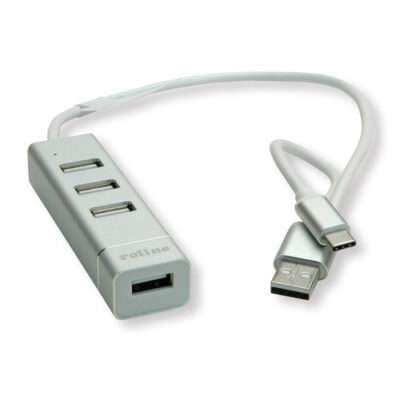 USB2.0 HUB 4XTYP A TYP C+A ST
