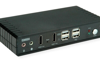 KVM SWITCH DUAL HEAD 1U-2PCS