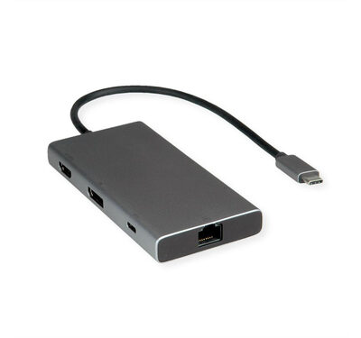 USB-C DOCK HDMI+DP+GBE+