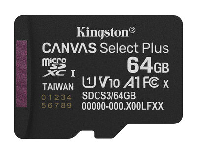 64GB MICROSDXC CANVAS SELECT+