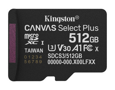 512GB MICROSDXC CANVAS SELECT+