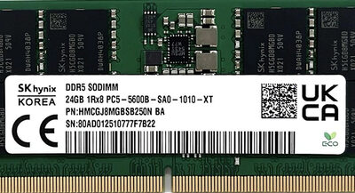 HP 24GB DDR5 5600 SODIMM MEMORY