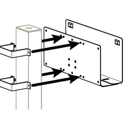 BRACKETMOUNT PERIPH TO 3X3 POST