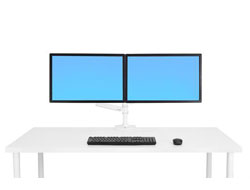 LX DUAL STACKING ARM WHITE