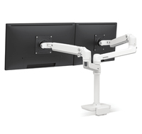 LX DESK DUAL STACKING ARM LOW
