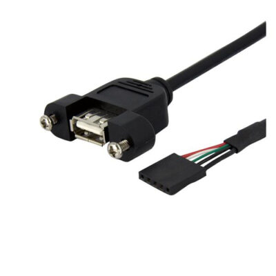 PANEL MOUNT USB CABLE A/HEADER
