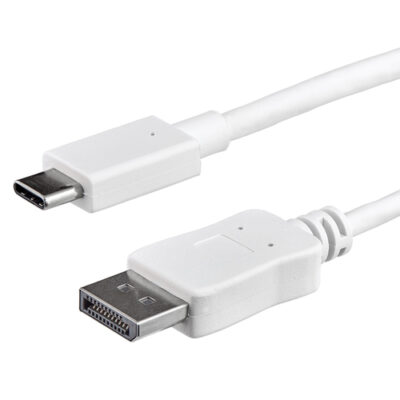 1M USB C TO DP CABLE - WHITE