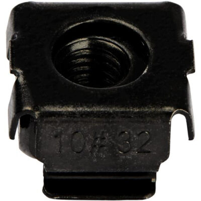 10-32 CAGE NUTS - BLACK
