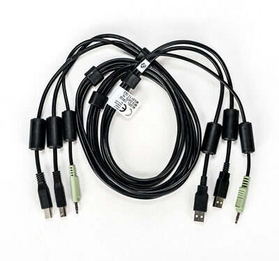 CABLE ASSY 2-USB/1-AUDIO 6FT