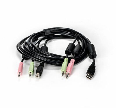 CABLE ASSY 1-USB/2-AUDIO 6FT