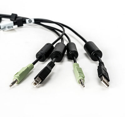 CABLE ASSY 1-USB/1-AUDIO 6FT