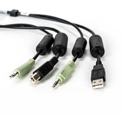 CABLE ASSY1-USB/1-AUDIO 10FT