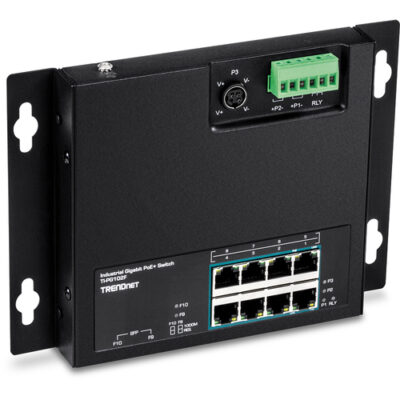 10-P. IND.GB POE+WALL-MT SWITCH